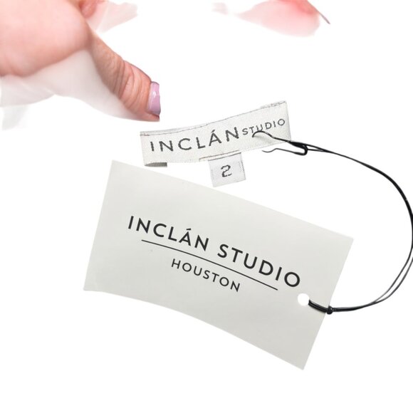 Inclán Studio Houston Silk Shift Dress Size 2 Eggplant Purple NWT $330 Sample - Picture 7 of 7